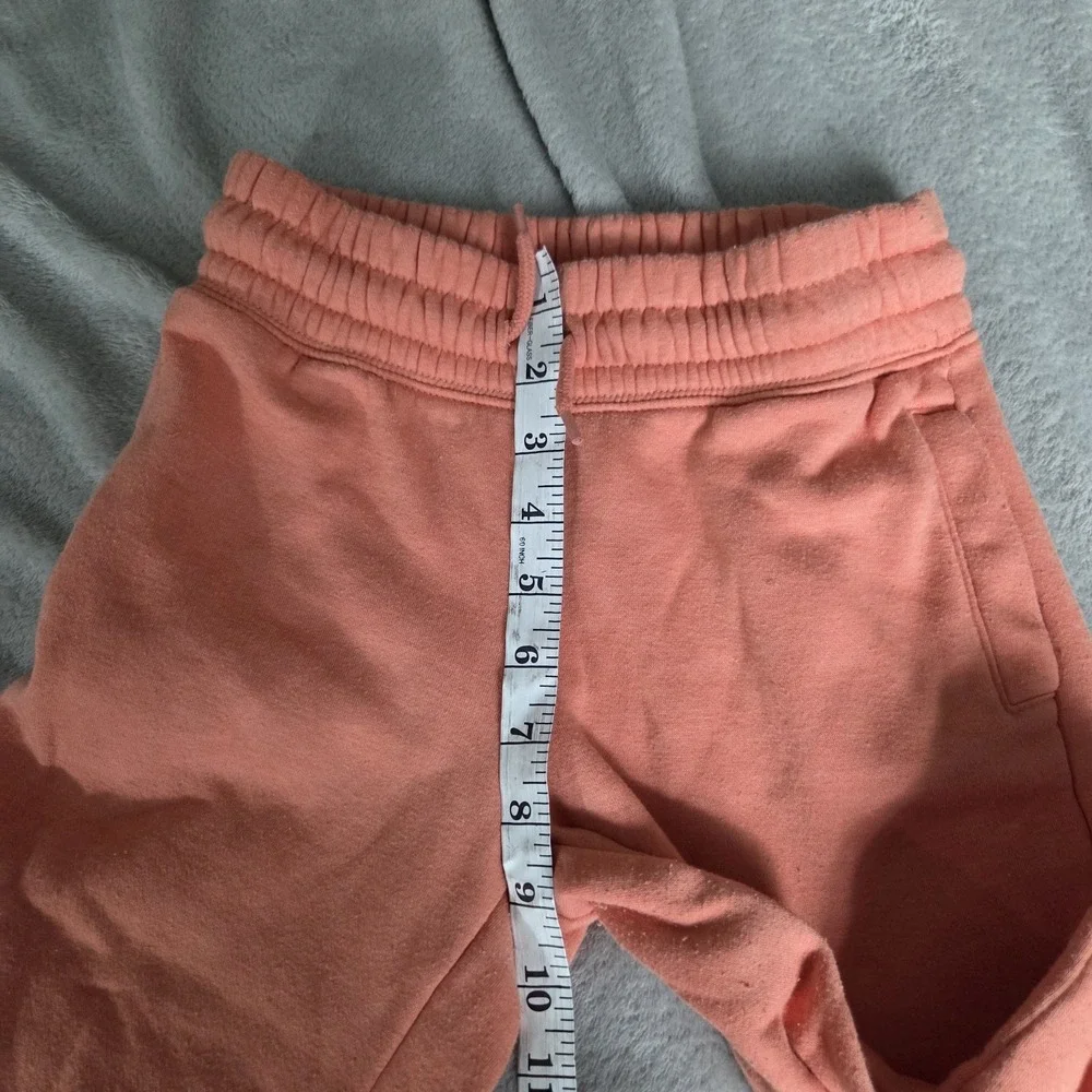 Old Navy Girls Size Small Drawstring Pull On Fleece Joggers Orange